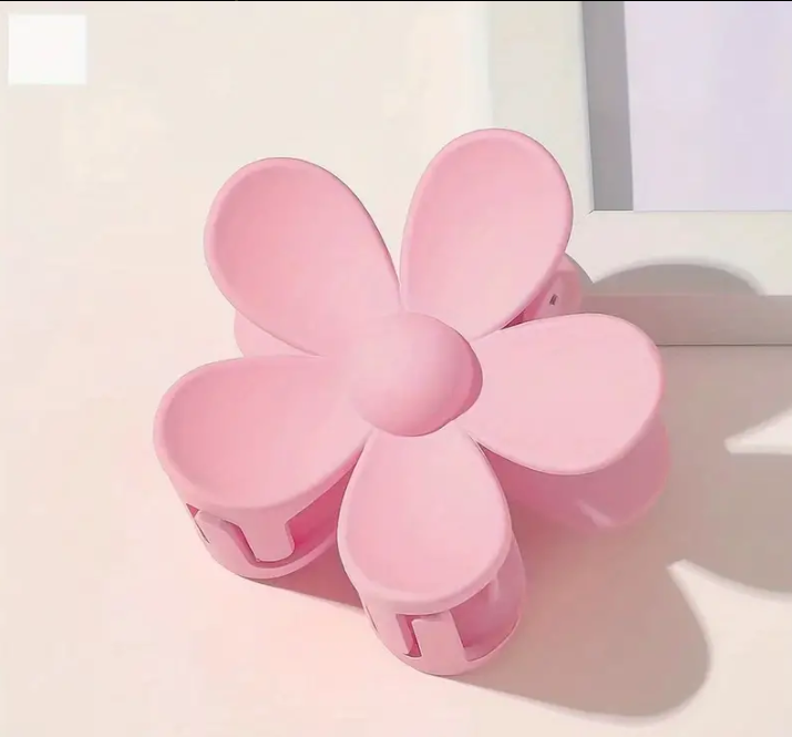 Flower Frosted Candy Color Hair Claw Clip
