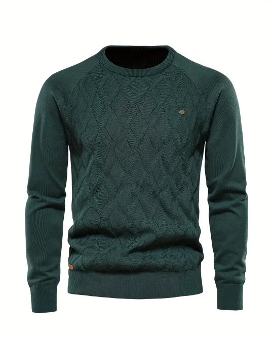 Men&#39;s Cotton Crew Neck Sweater