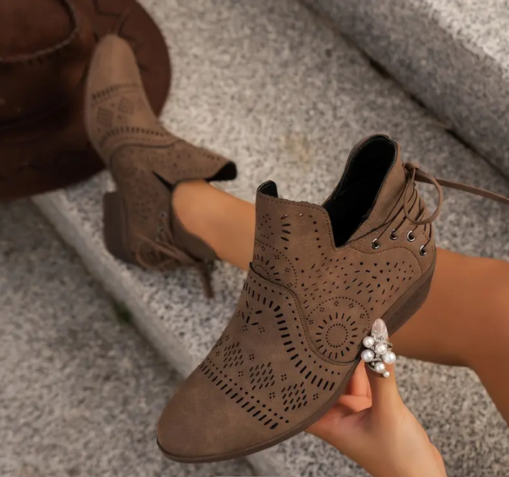 Hollow Out Ankle Boot