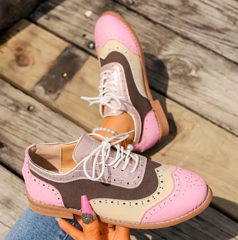 Retro Contrast Brogue Oxford
