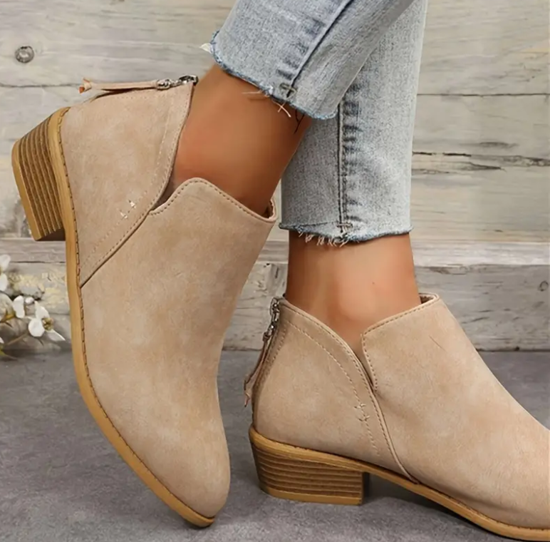 Slip On V Cut Chelsea Boots
