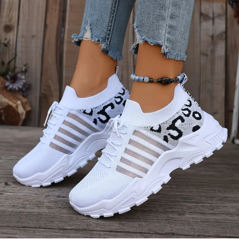 Low-Top Leopard Print Casual Shoes