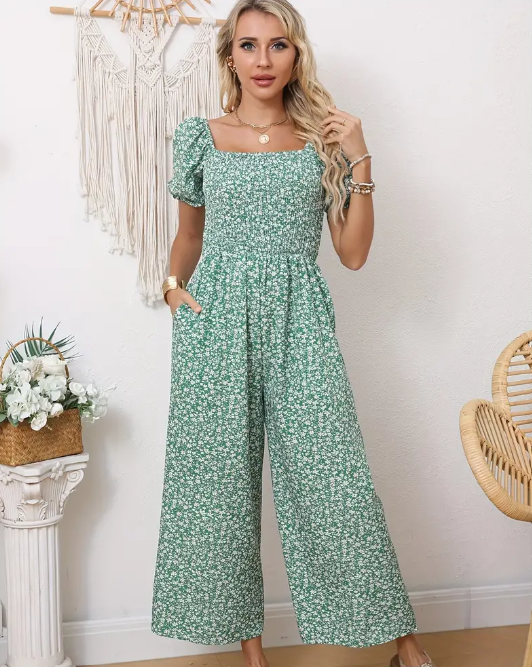 Curvelicious Floral Jumpsuit