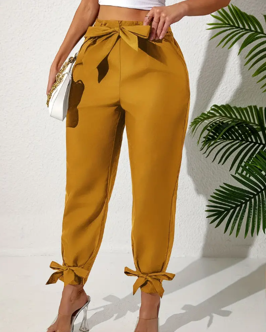 Curvelicious Tie-Front Palazzo Pant
