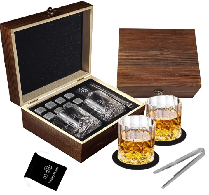 8-Piece Premium Whiskey Gift Set