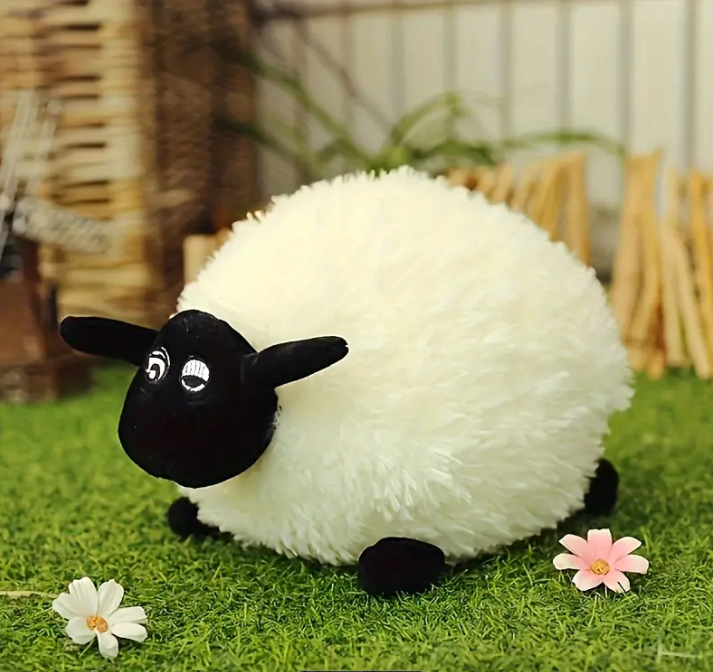 Adorable Cartoon Sheep Plush Toy