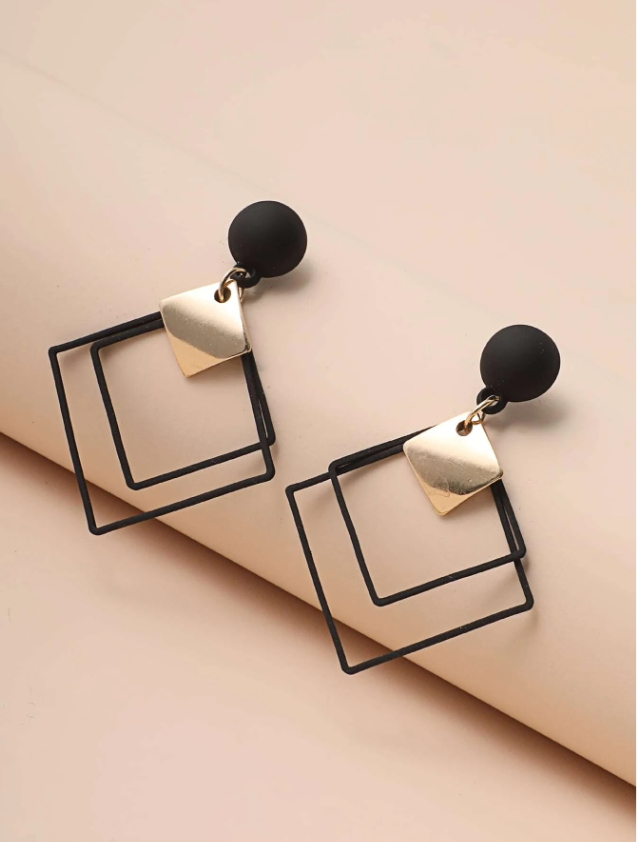 Geometric Drop Earrings