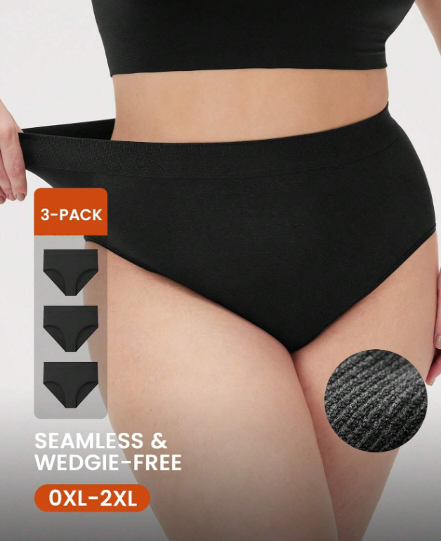 DREAM 3-Pack Seamless High Waist Briefs