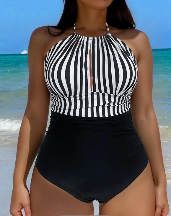 Horizontal Striped One Piece