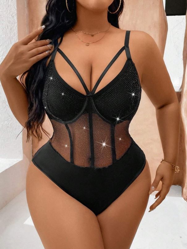 NU&amp;NOW Patchwork Cami Bodysuit