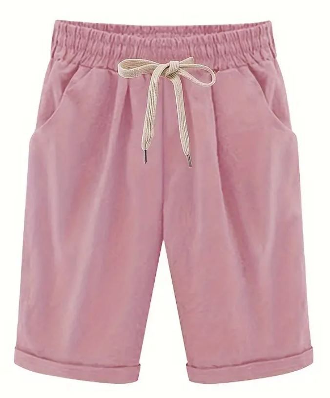 CURVE+ High Waist Drawstring Shorts