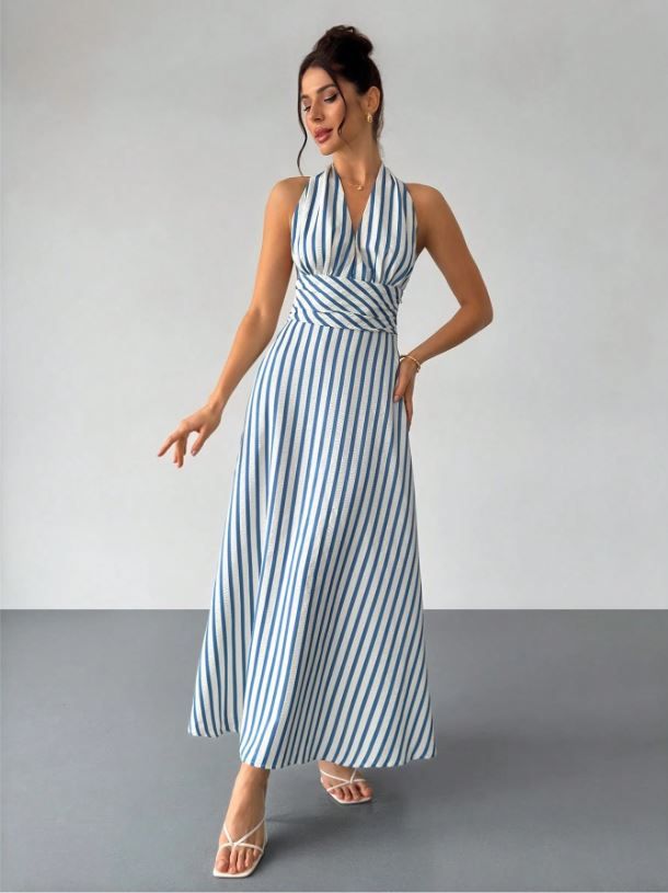 Firerie Striped Casual Dress
