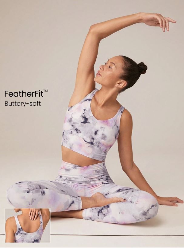 GLOWMODE FeatherFit™ U Back Cropped Active Tank Top Low Impact