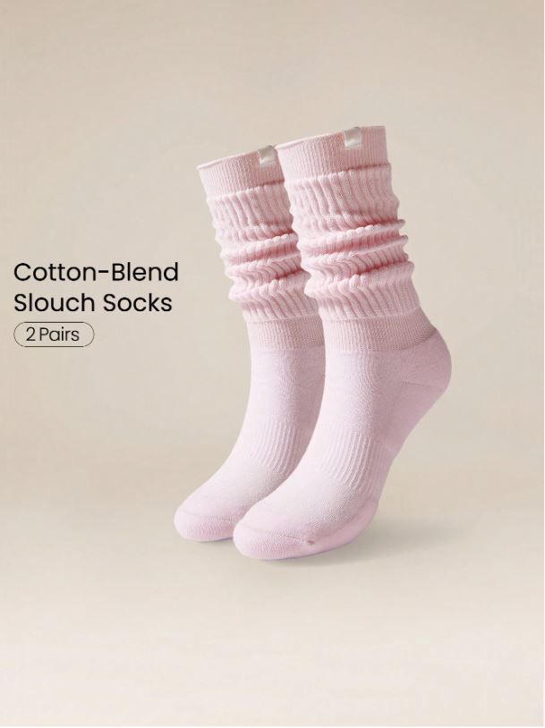 GLOWMODE Cozy Cotton-Blend Slouch Socks