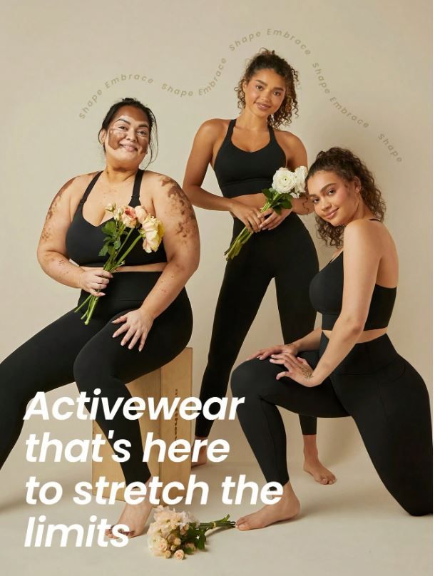 GLOWMODE 24&quot; 1pc StretchFit High-Stretch Wide Waistband Pocket Gym Leggings