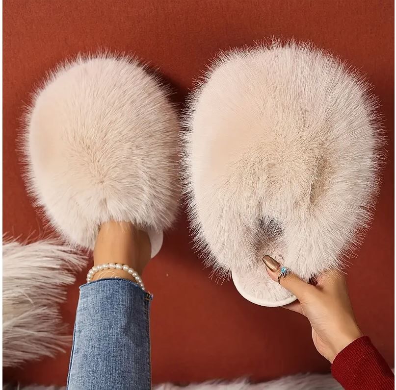 Faux Fur Slippers