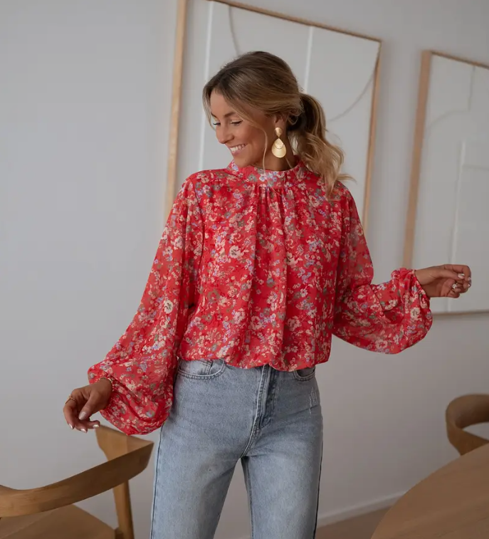 Floral Print Blouse