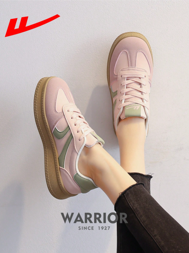 WARRIOR Lace-Up PU Sneakers