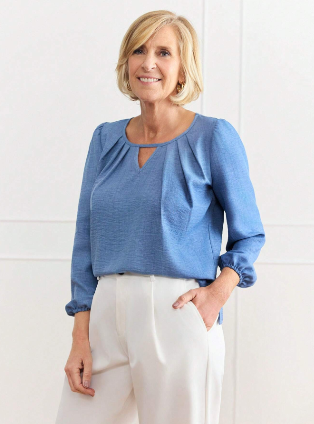 MIASPIRE Blue Blouse