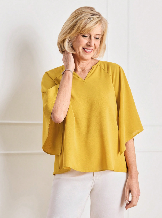 MIASPIRE Asymmetrical Blouse