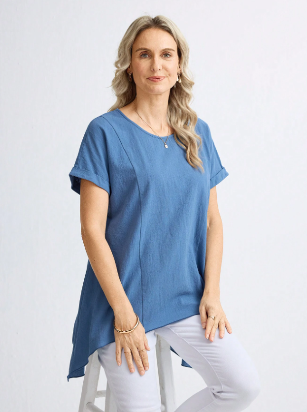 MIASPIRE Minimalist Bow Hem Shirt