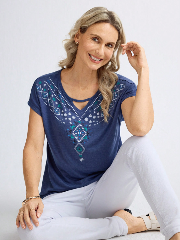 MIASPIRE Short Sleeve Printed T-Shirt
