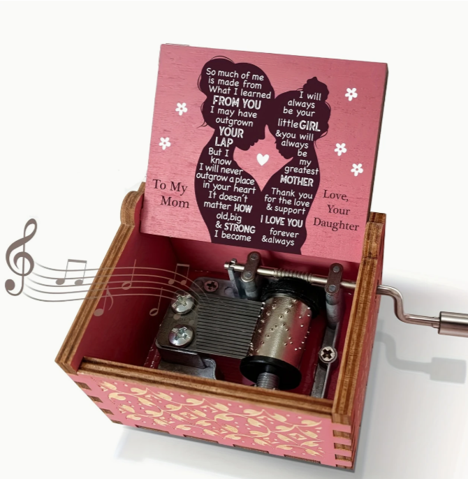 To Mom Pink Music Box