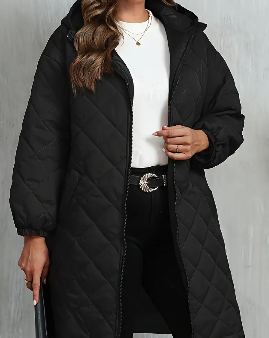 Plus Size Women&#39;s Quilted Coat