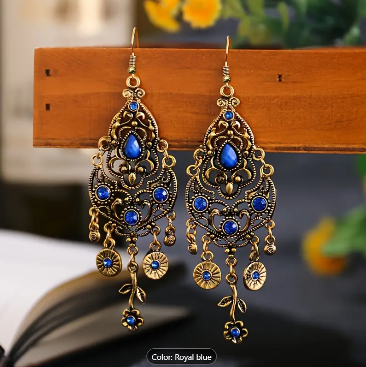 Multi-layer Flower Drop Earring