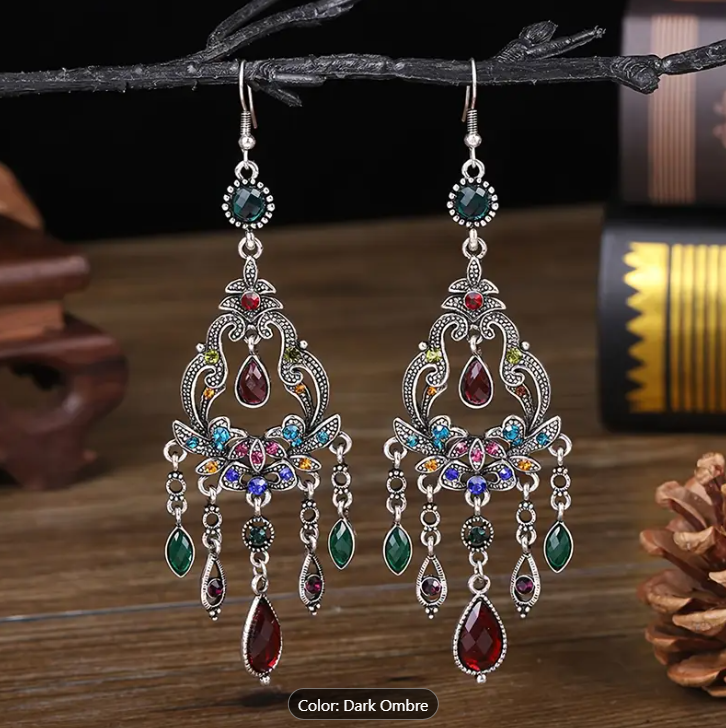 Vintage Boho Style Waterdrop Dangle Earrings
