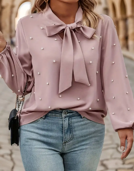 Elegant Beaded Blouse
