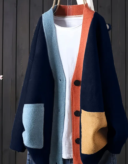 Color-Block Cardigan