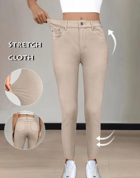 High-Waist Skinny Jeans