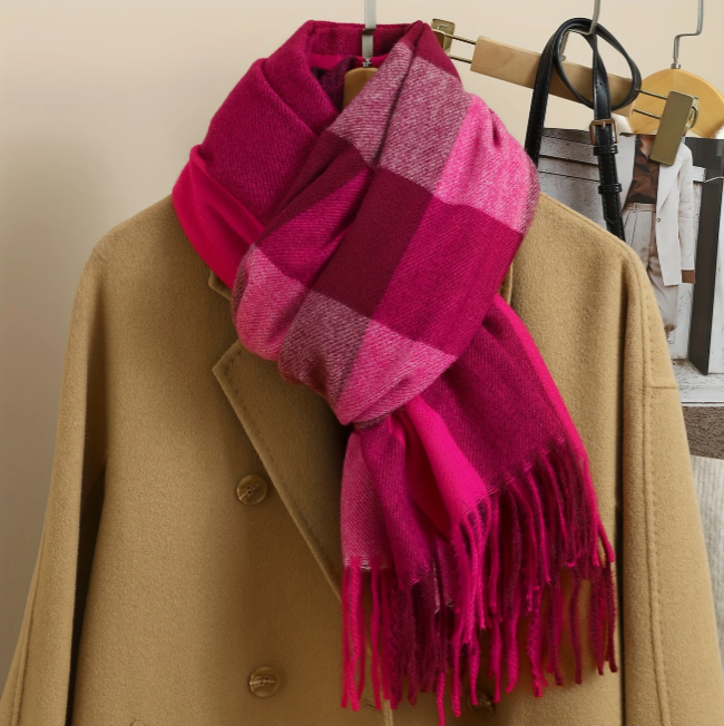 Tartan Scarf with Fringe