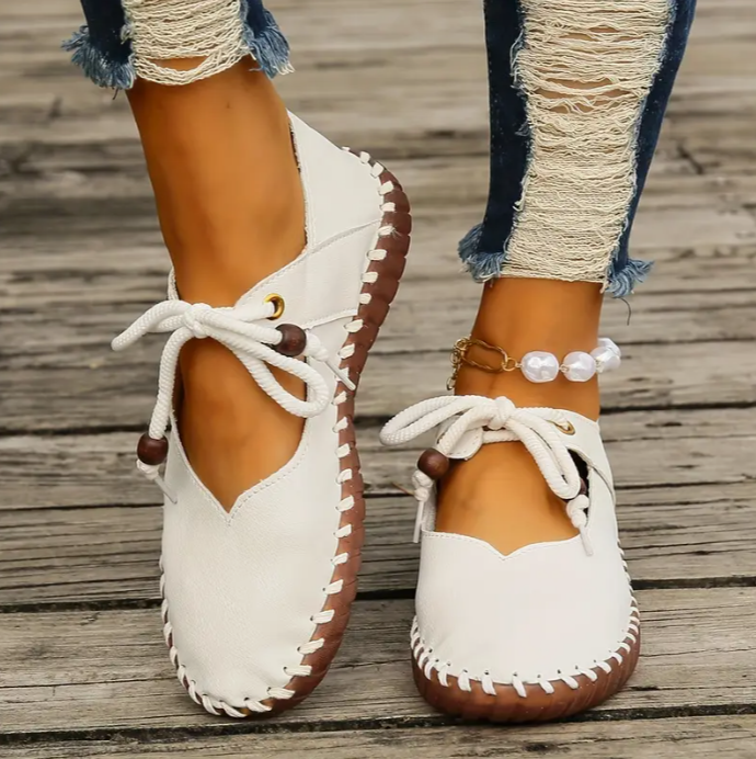 Lace-Up Mary Jane Shoes
