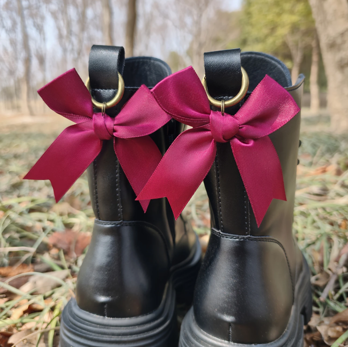 Satin Bow Aesthetic Boot Charms