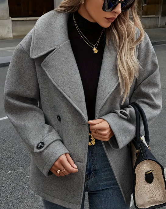 Double-Breasted Collar Coat