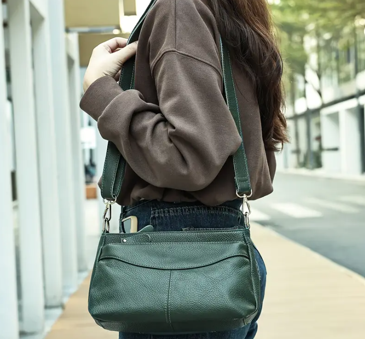 Genuine Leather Crossbody Bag