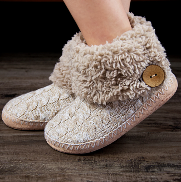 Fuzzy Bootie Slippers