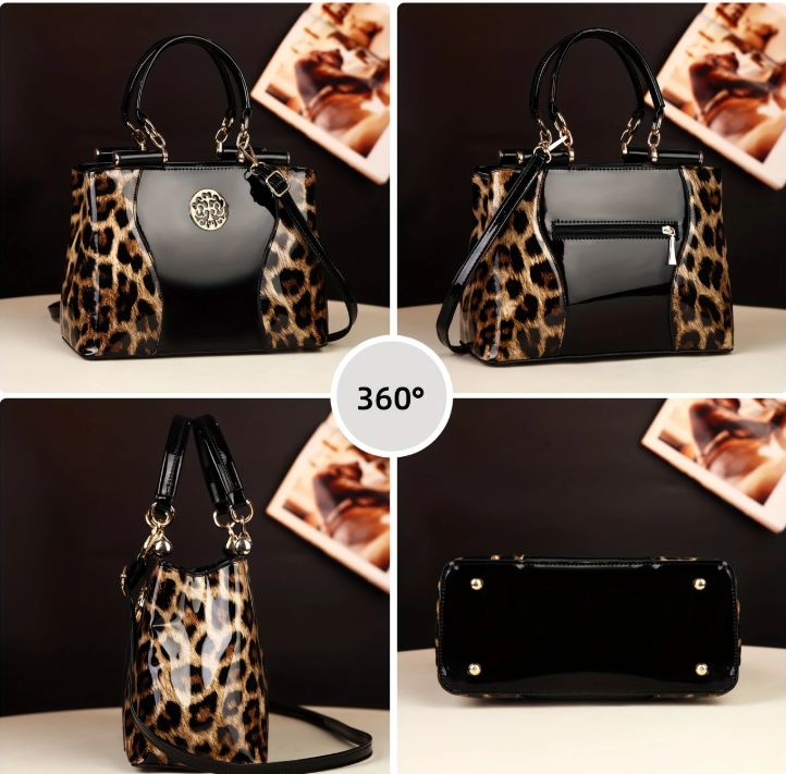 Leopard Print Large Capacity Tote Bag