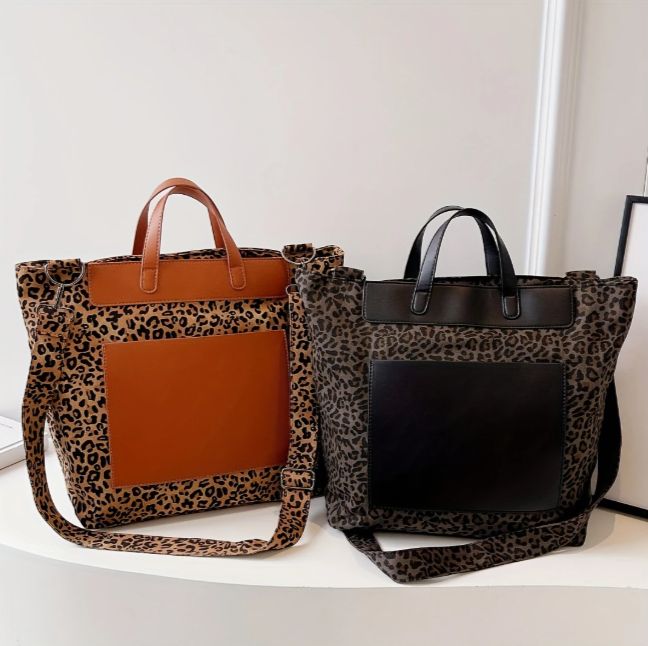 Stylish Leopard Print Tote Bag
