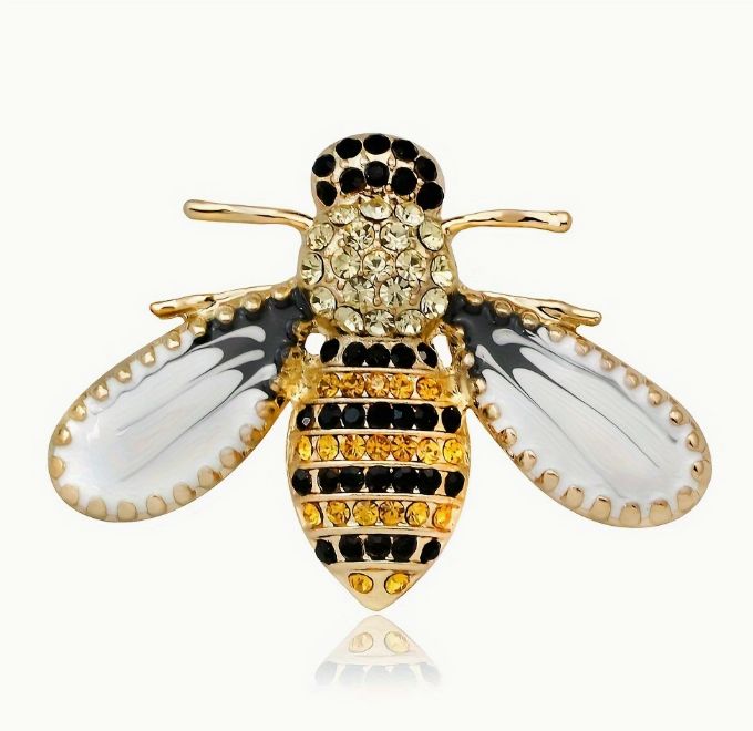 BROOCH Enamel Yellow Bee