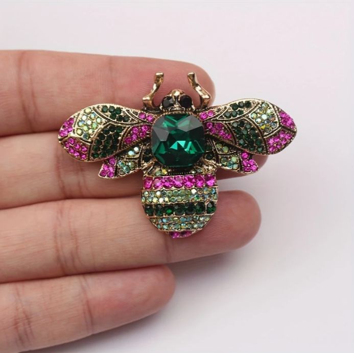 Brooch Water Opal Bee