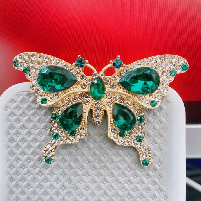 BROOCH Butterfly Green