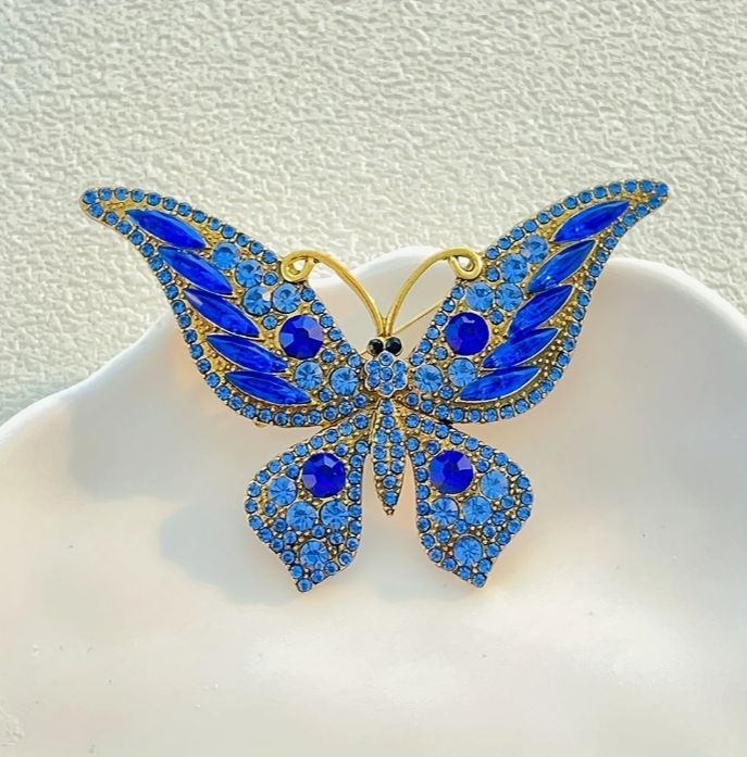 BROOCH Butterfly Blue