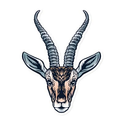 African Gazelle Portrait Magnet