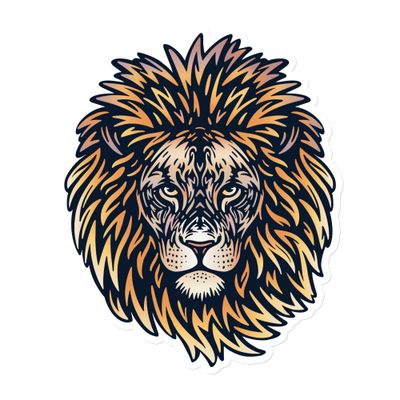 African Lion Portrait Magnet