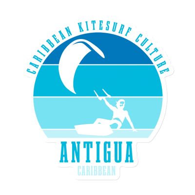 Antigua Kitesurfing Culture Blue Magnet