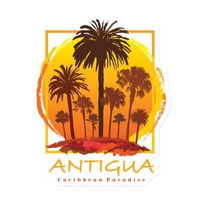 Antigua Sunset Palms Magnet