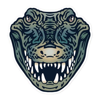 Australian Crocodile Portrait Sticker